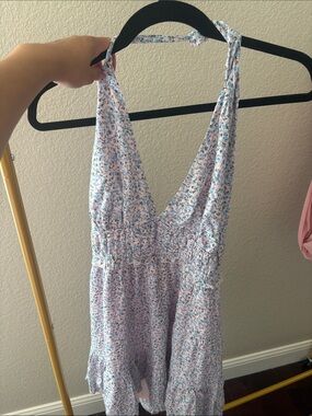 Cotton On Pink Floral Halter Dress